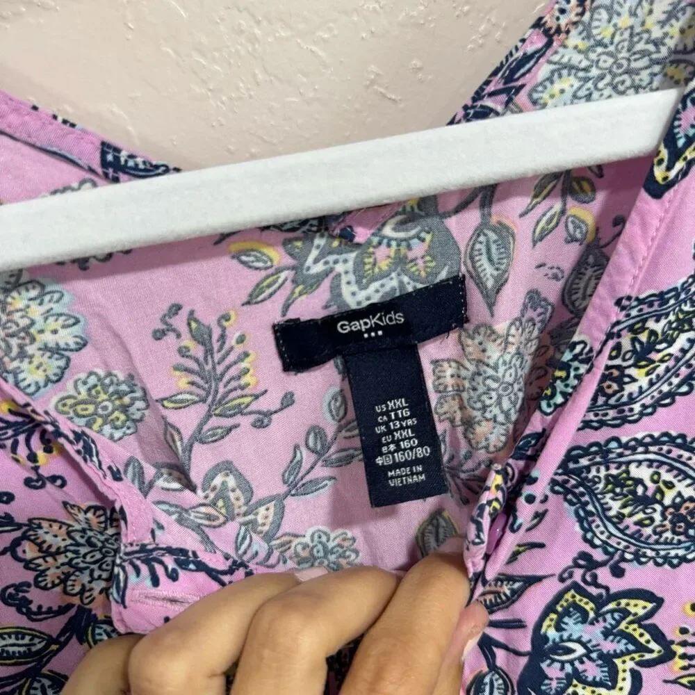 Gap Kids Purple Paisley Jumpsuit